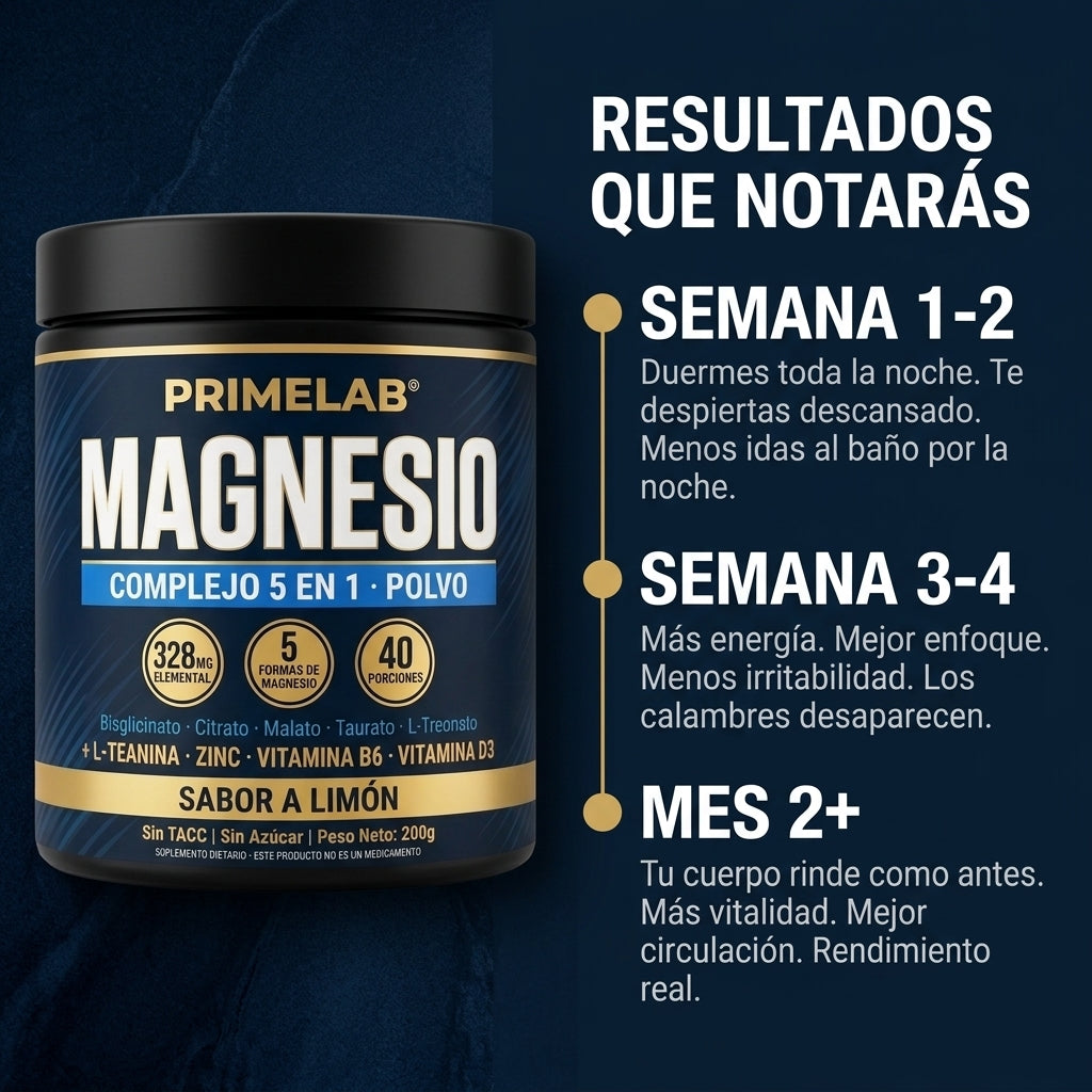 PrimeLab® | Magnesio Complejo 5 en 1 en Polvo